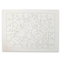 A-4 51 Parça I love you Puzzle Yatay ve dikey Ayaklı